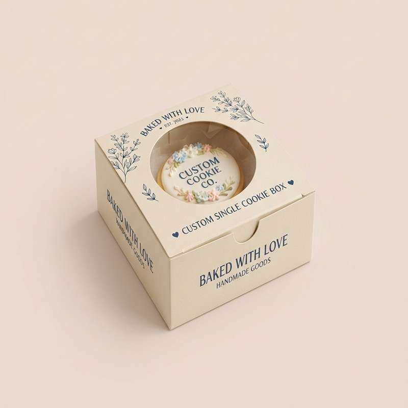 Custom Single Cookie Boxes view