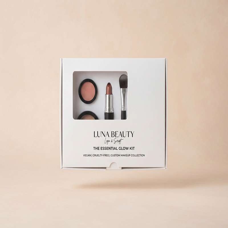 Custom White Makeup Packaging view