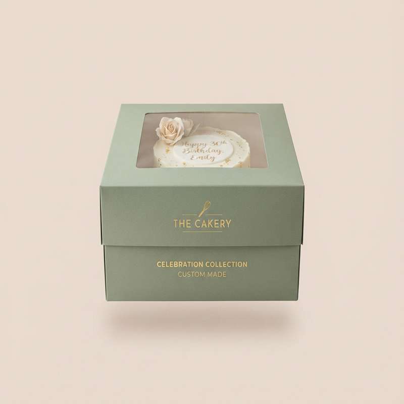 Custom Square Boxes For Cakes view