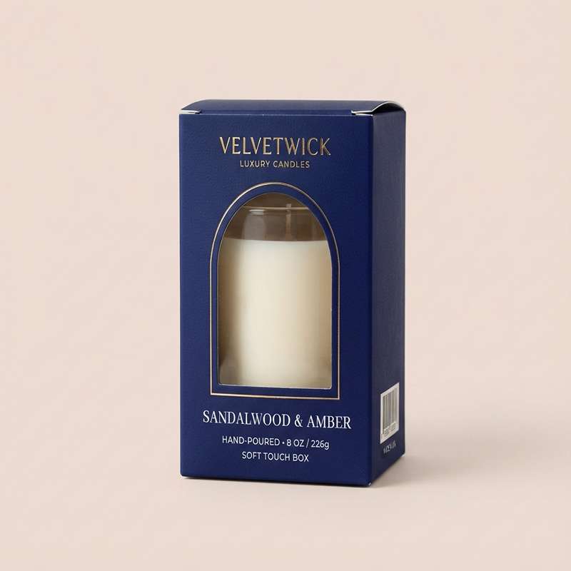 Custom Soft Touch Candle Boxes view