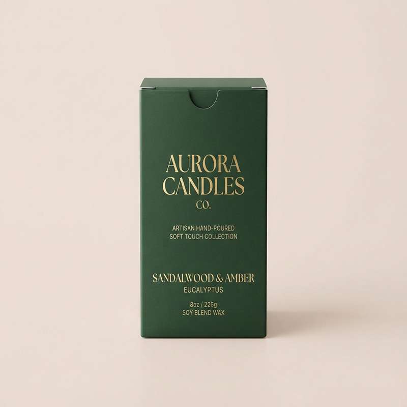 Custom Soft Touch Candle Boxes view